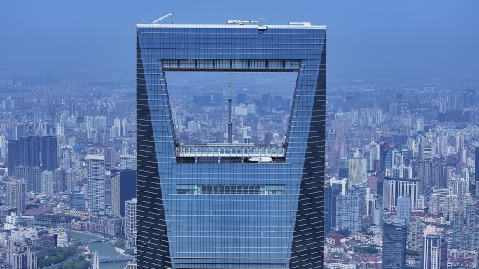 上海陆家嘴环球金融中心航拍