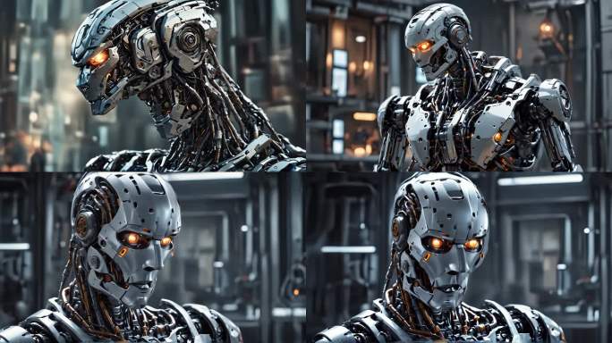 机器人人工智能钢铁机器人cg写实效果