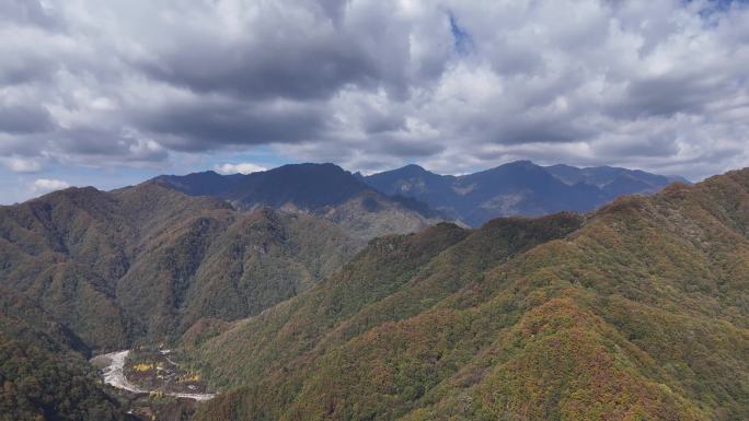 洋县 华阳镇 地貌 航拍