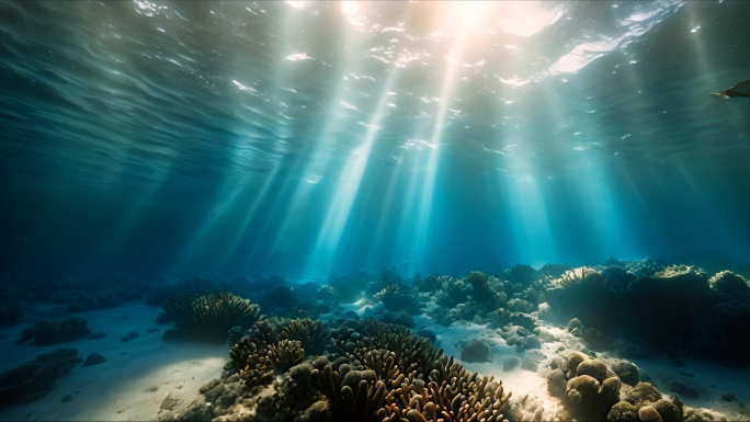 海洋大海海底世界水下视角4K合集