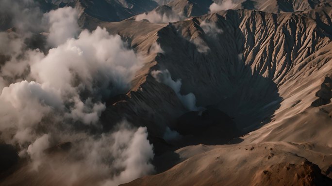 雄伟壮观 的火山