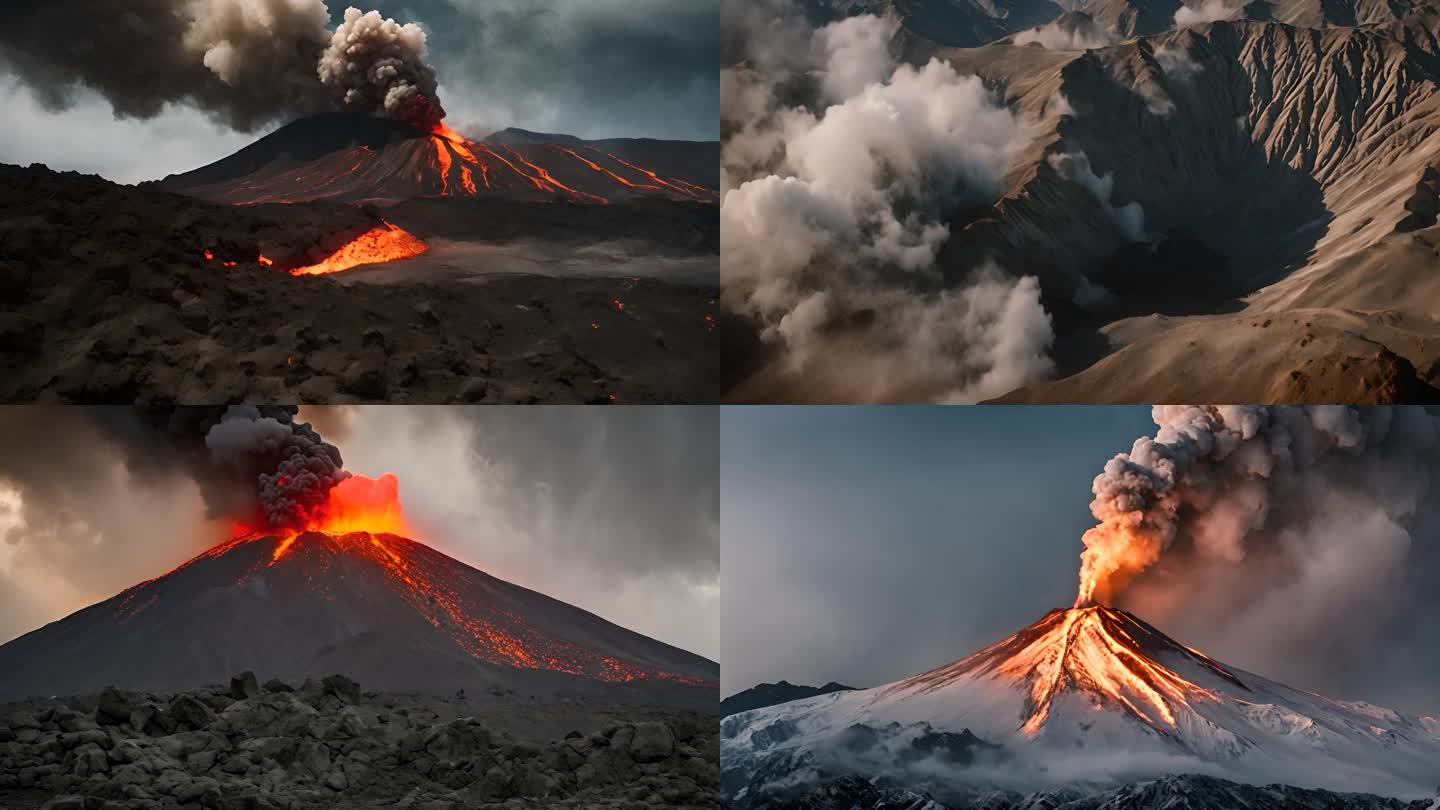 雄伟壮观 的火山