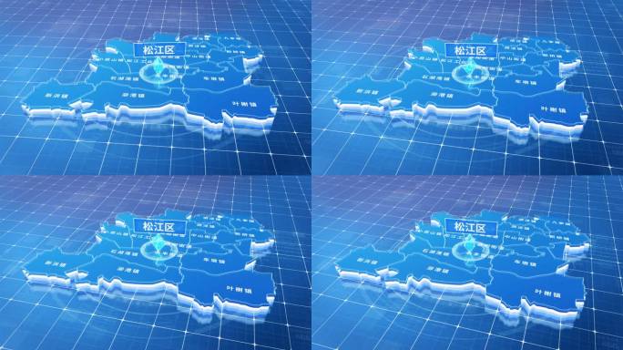 松江区蓝色三维科技区位地图