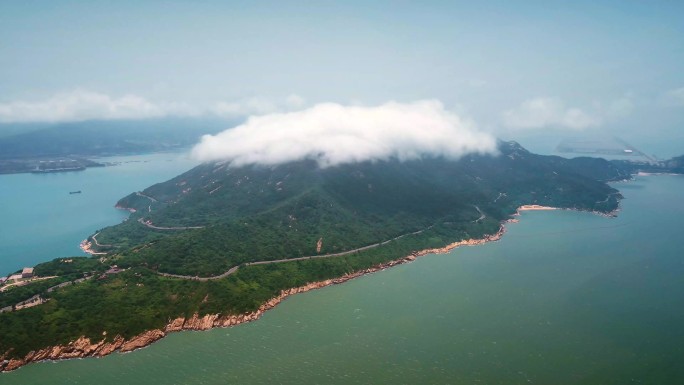 水山水青山绿水湖泊海岛云朵云雾森林大自然