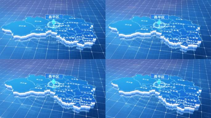 昌平区蓝色三维科技区位地图