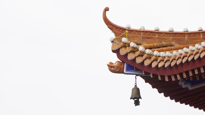 中国风建筑  瓦檐铜铃
