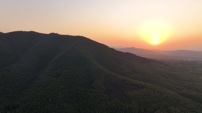 4K江浙地区乡村农村日落夕阳西下黄昏3