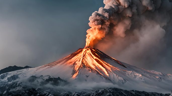 壮观的火山