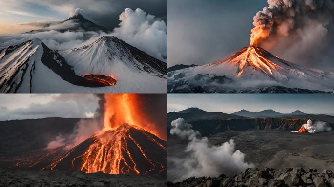 壮观的火山