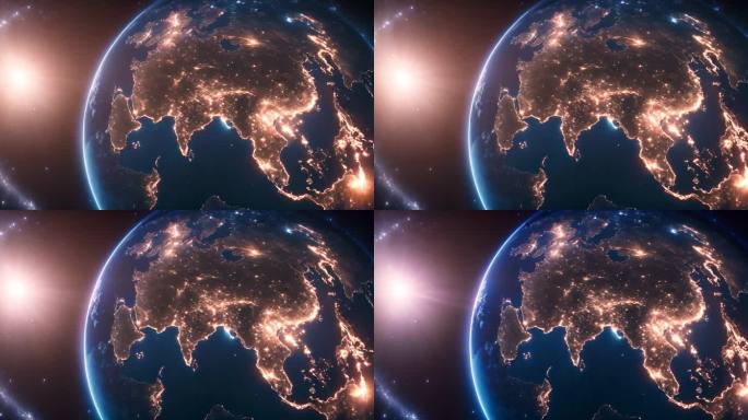 地球 科技 光线  星球