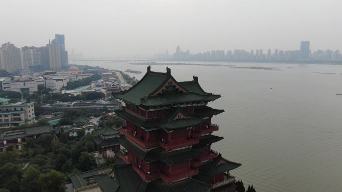 航拍江西南昌滕王阁