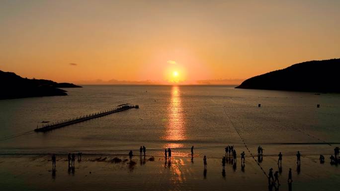 松兰山海上日出4K素材