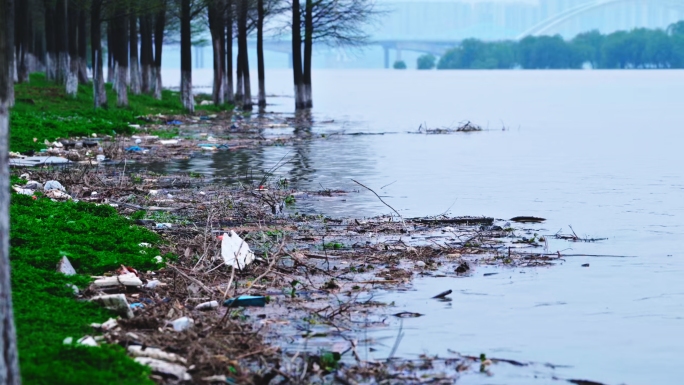 暴雨洪水带来的垃圾环境污染