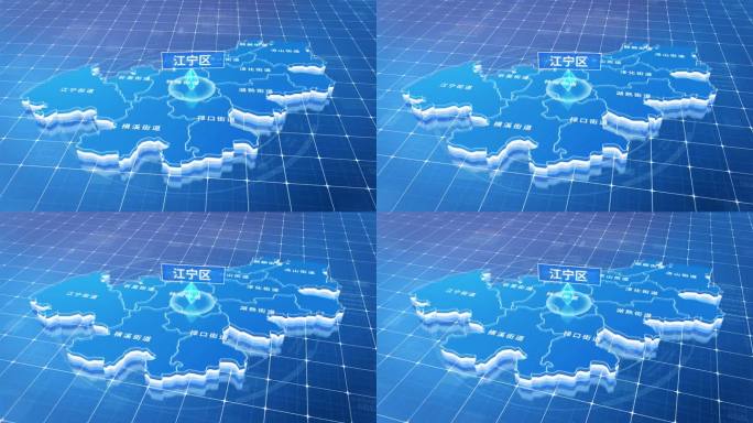 江宁区蓝色三维科技区位地图