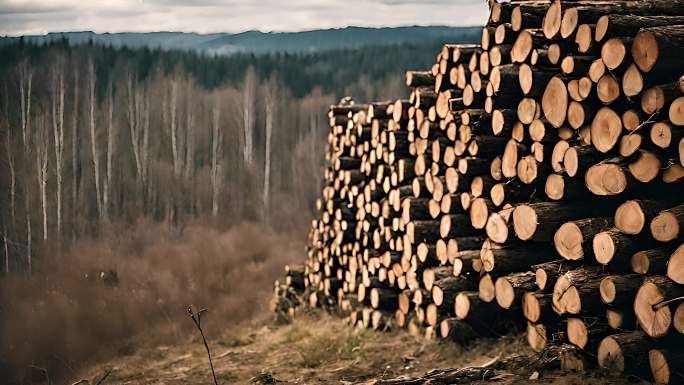 森林砍伐 木材