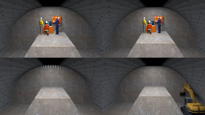 隧道施工模拟之超前地质预报