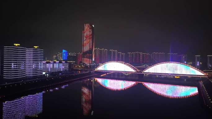 【合集】嵊州开元名都大酒店嵊州大桥夜景