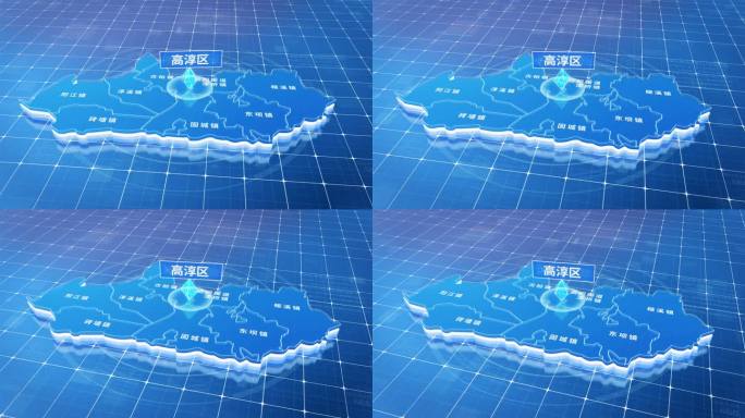 高淳区蓝色三维科技区位地图