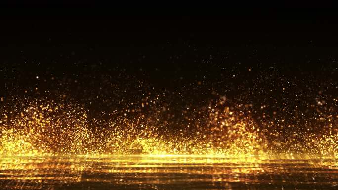 水面金粉粒子闪烁背景（循环）
