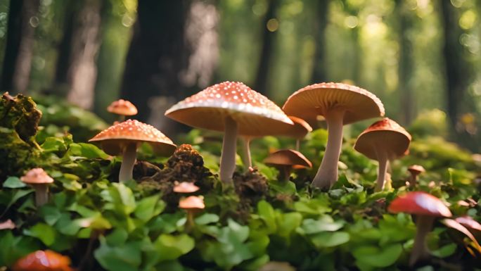 植物蘑菇森林食材食物菌类生态