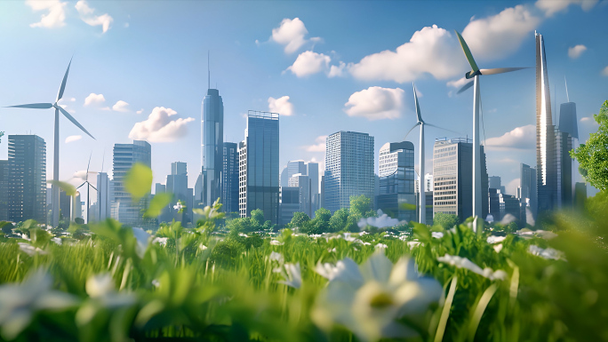 能源低碳未来城市虚拟3D