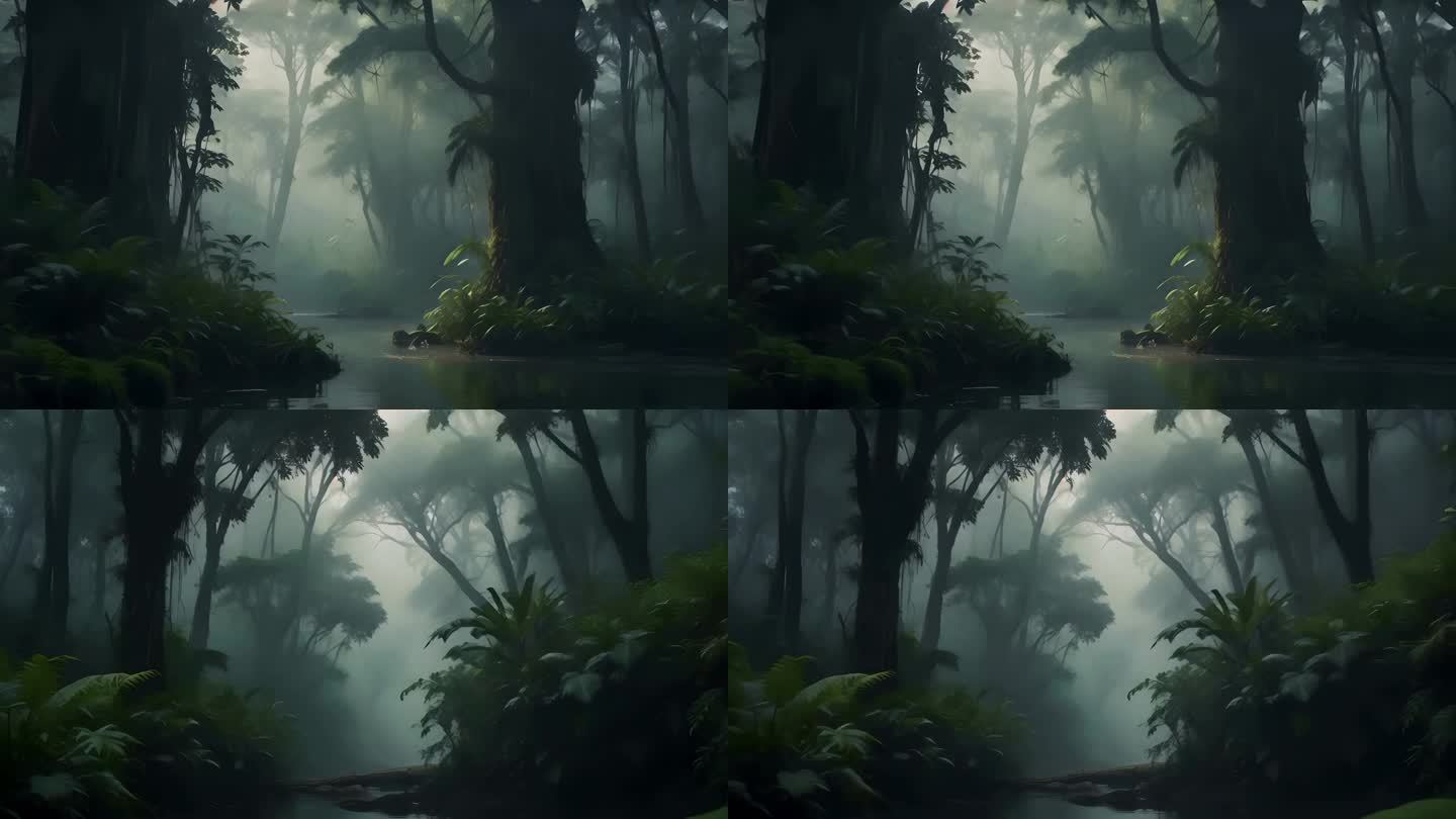 幽暗迷雾的森林