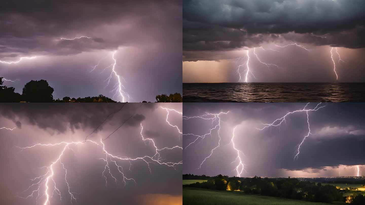 电闪雷鸣狂风暴雨