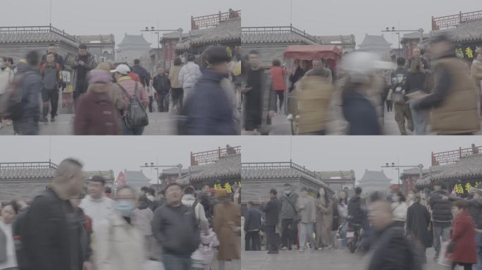 北京后海人群慢格画面