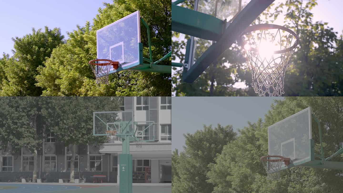篮球框镜头一组实拍4k
