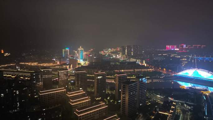 嵊州开元名都大酒店嵊州大桥夜景