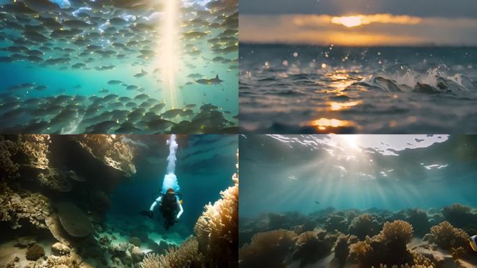 海底世界光线珊瑚