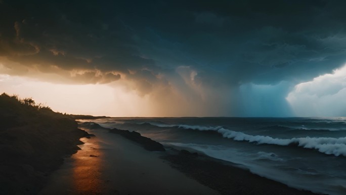 雷雨交加 闪电