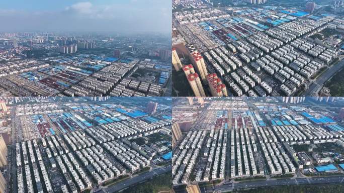 4K航拍长沙县中南汽车世界二手车市场2