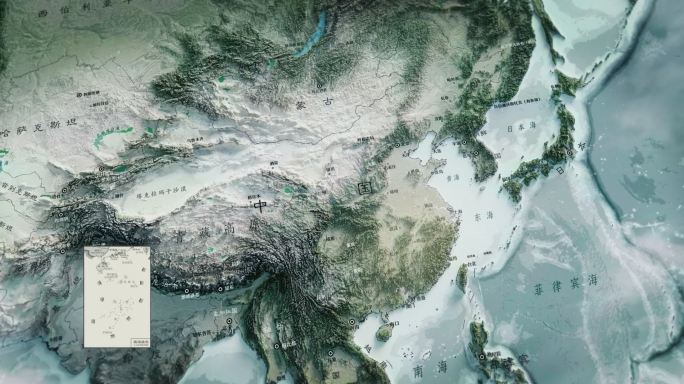 甘肃省云中俯冲三维卫星地图展示AE模板