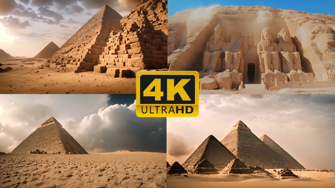 古埃及文明金字塔遗迹狮身人面像