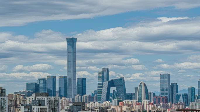 北京风光北京延时国贸CBD核心区中国尊