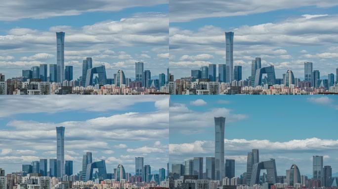 北京风光北京延时国贸CBD核心区中国尊