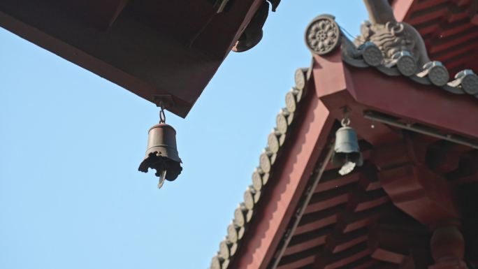 中式建筑屋檐风铃唐代建筑嘉定南翔云翔寺