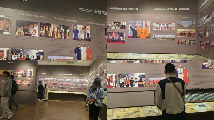 李自建美术馆，照片墙，巡展历史