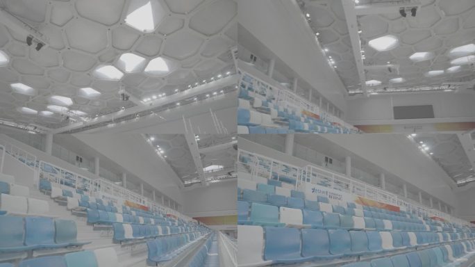 水立方运动场馆内部空镜北京