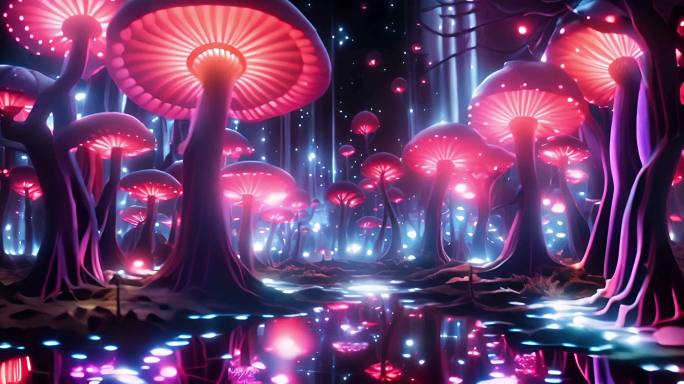 巨型奇幻蘑菇林