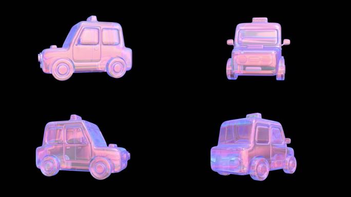 卡通出租车 taxi驾驶员司机打车滴滴9