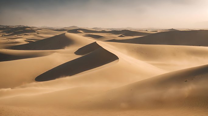 沙漠中的沙尘暴