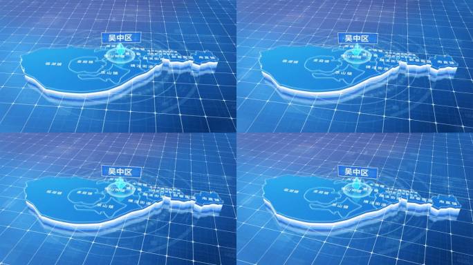 吴中区蓝色三维科技区位地图