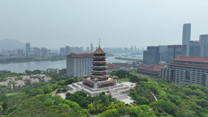 集美塔 杏林湾大桥 集美新城市民广场