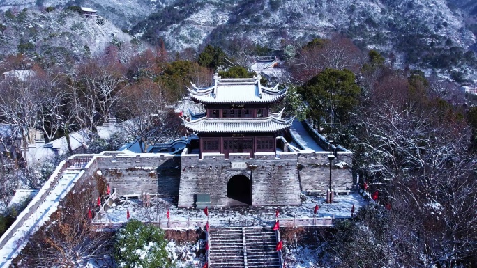 台州府城江南长城雪景