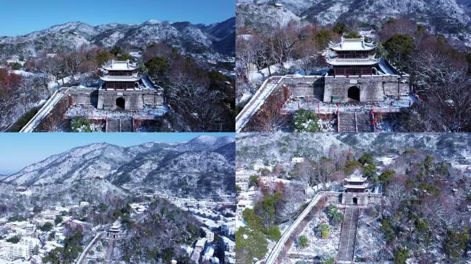 台州府城江南长城雪景