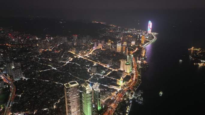 厦门岛繁华夜景