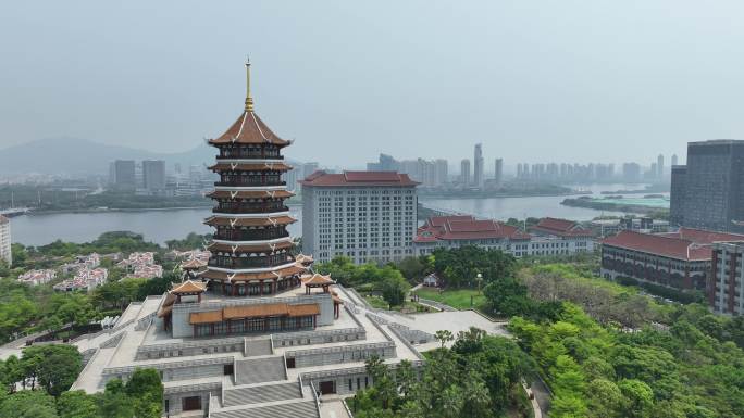 集美塔 杏林湾大桥   集美市民公园