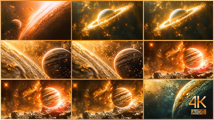 宇宙星球 外星探索 太空奥秘 木星与土星